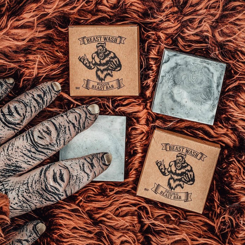 Johnny Slicks After Action Beast Bar | Organic Body Wash Mens Bar Soap, Handmade with Clean & Chemical-free Ingredients for a Deep Cleanse (Coconut, Peppermint & Tea Tree Oil), No Preservatives
