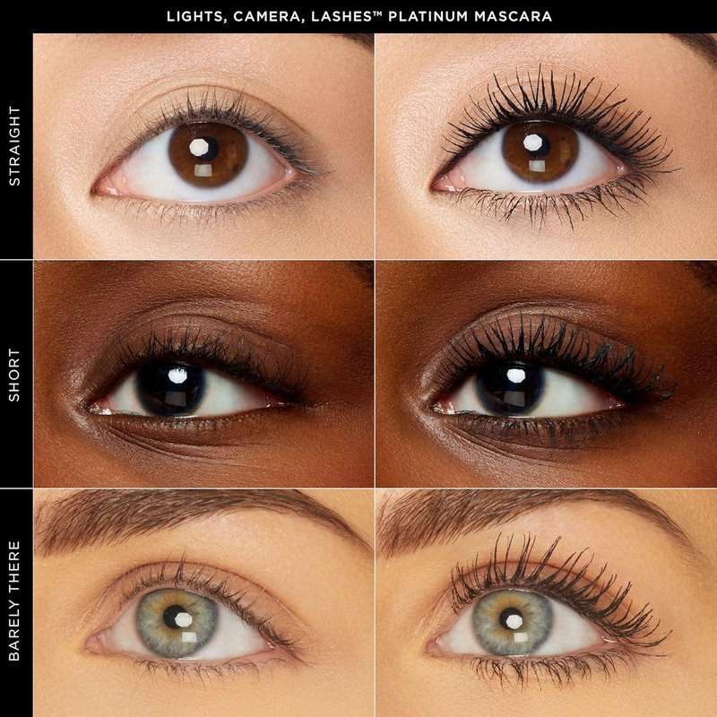 Tarte Lights, Camera, Lashes Platinum Volumizing Mascara - Black Tinted Peptide Lash Serum for Volume & Length, Smudge-Proof, Vegan