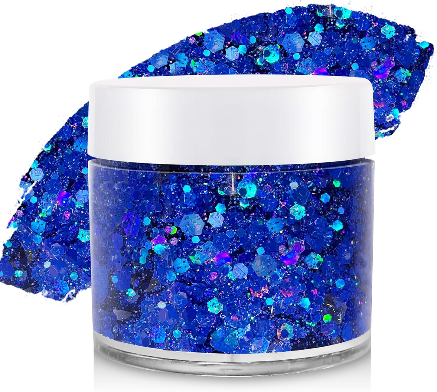 Red White Blue Face Glitter Gel - Patriotic Hair & Body Glitter for Kids & Adults | 4th of July Celebration