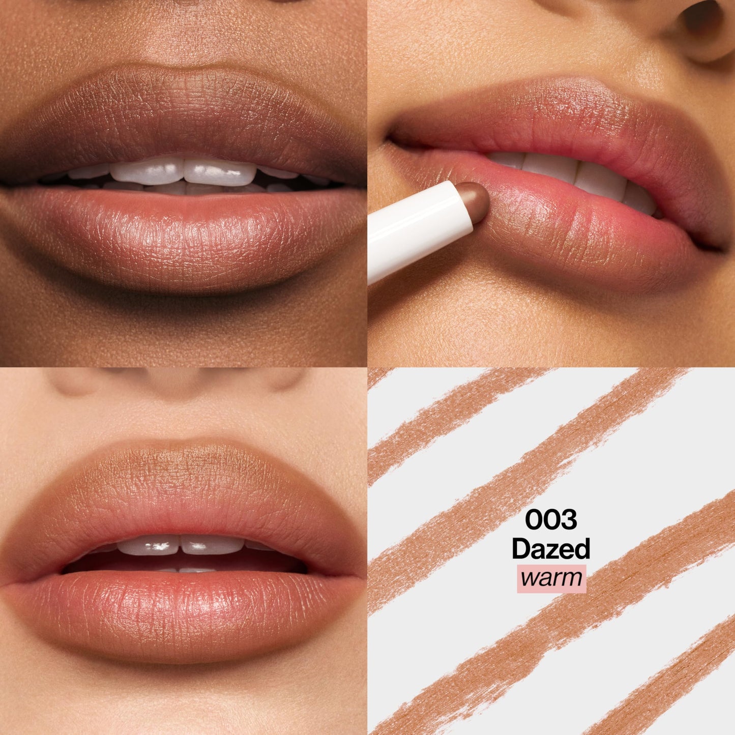 REVLON PhotoReady Instant Blur Liner, Soft Matte Lip Makeup to Overline for Instant Natural, Fuller-Looking Lips, Sheer-to-Buildable, 003 Dazed, 0.05 oz