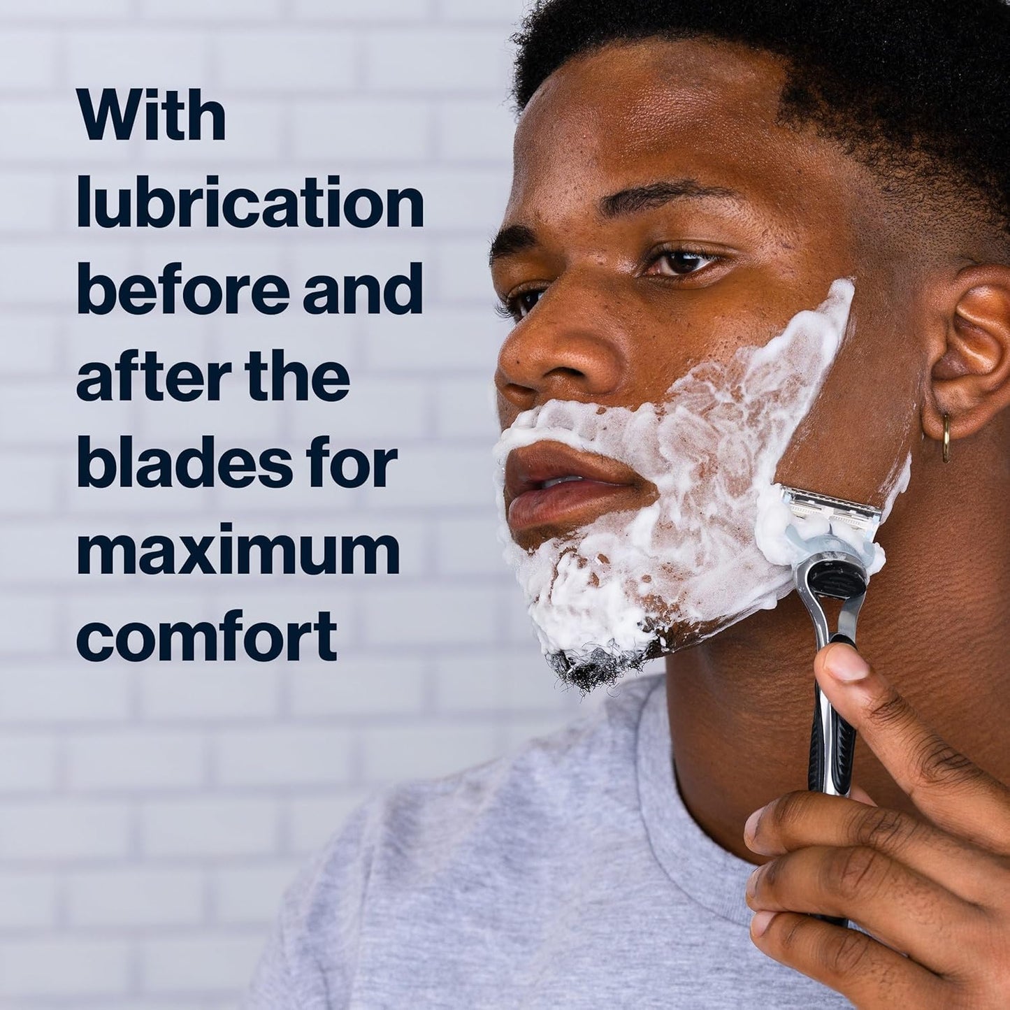 Gillette SkinGuard Razor Blade Refills - 8 Count for Sensitive Skin | Lubricated Cartridges