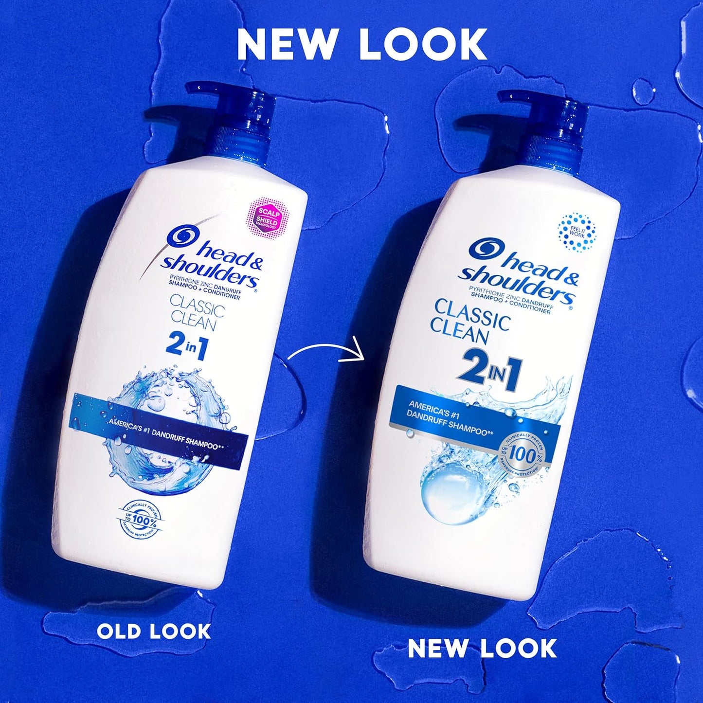 Head and Shoulders Dandruff Shampoo & Conditioner - Classic Clean, Paraben-Free, 28.2 oz