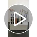 24-Slot Acrylic Lipstick Organizer with Multi-Compartment Display Rack