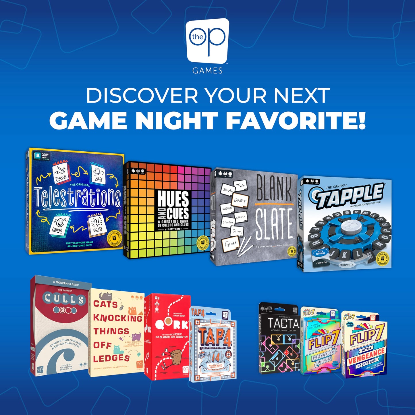 USAOPOLY Flip 7, The Ultimate Blend of Press Your Luck & Strategy, Fast-Paced Addictive Card Game,Quick to Learn & Easy to Teach,Perfect for Game Nights, 3+ Players, Ages 8 & Up, 20 Minutes Play Time