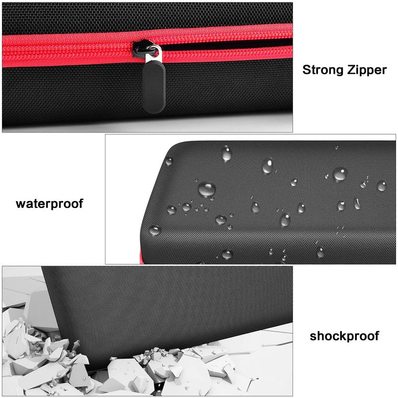 Knife Display Case for 64+ Pocket Knives, Folding Knives Cases for Collections, Butterfly Knife Storage Bag Holder Roll Organizer for Survival, Tactical, Outdoor, Kitchen, EDC Mini Knife (Red)