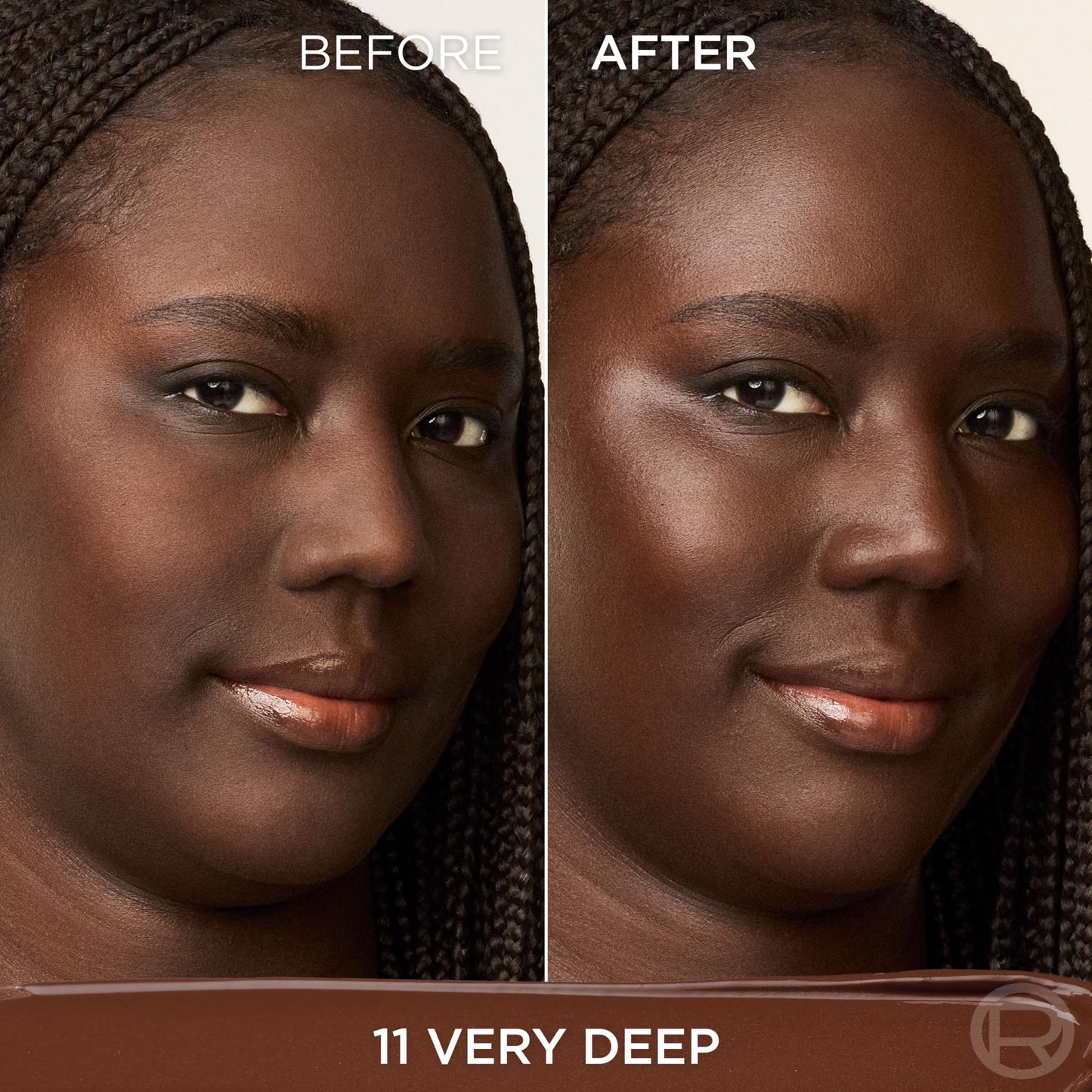 L'Oreal Paris True Match Hyaluron Tinted Balm Foundation, Skincare Foundation with Light to Medium Radiant Coverage, Minimizes Wrinkles and Fine Lines, Non-Comedogenic Formula, Very Deep 11