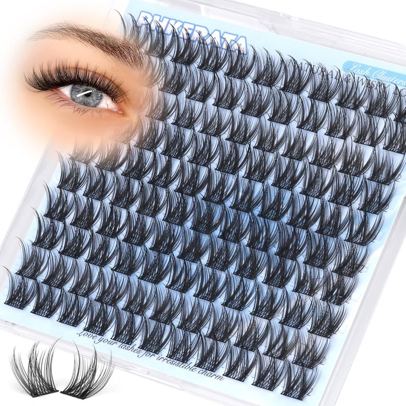 12mm Wispy Lash Clusters - Natural C Curvature Eyelash Extensions for DIY Daily Wear | Soft Lash Band
