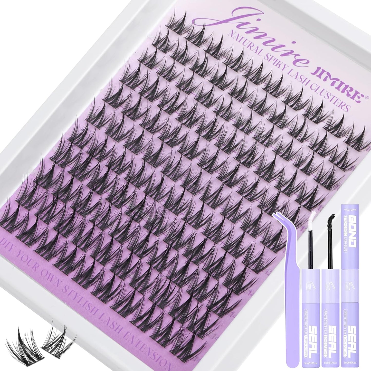 Manga Lash Clusters - Wispy Eyelash Extensions for Fox Eye Look | 10-16MM Pre-Mapped Anime Style