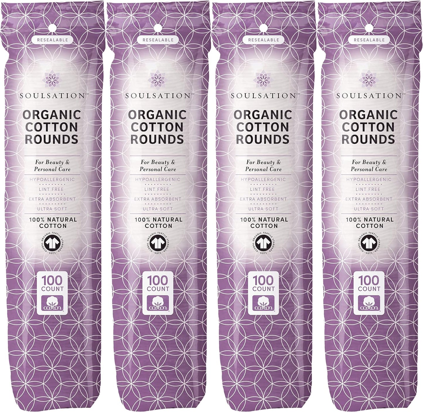 Extra Large Face Pads - 100 Count Hypoallergenic Makeup Remover | Durable & Absorbent