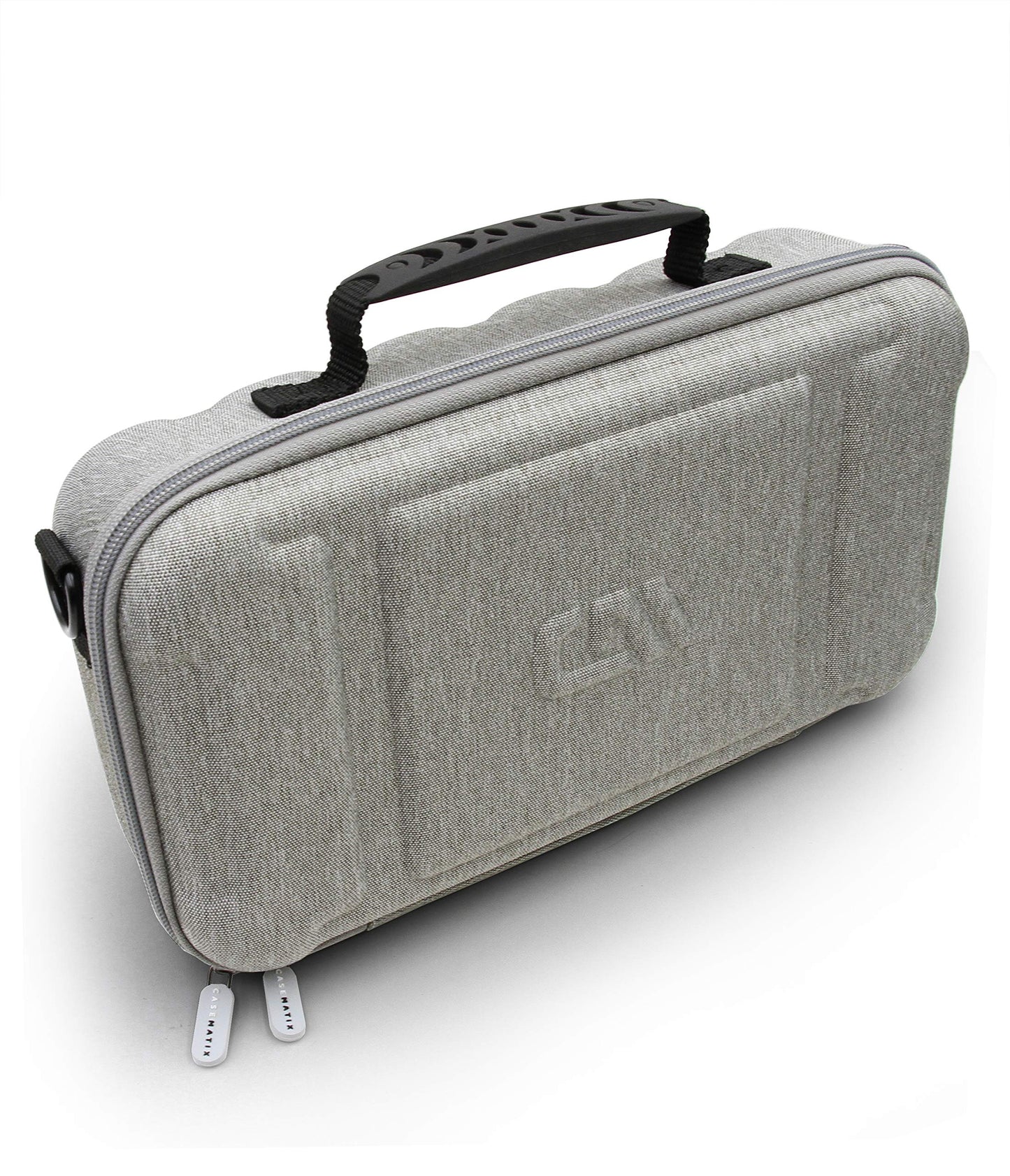 CASEMATIX Hair Clipper Case Holds Three Electric Clippers, Hair Buzzers, Trimmers, T-finishers - Travel Case for Barbers, Stylist and Hair Cutting Accessories