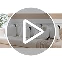 OTOSTAR 12x20 Down Alternative Throw Pillow Insert - Soft Cotton Cover