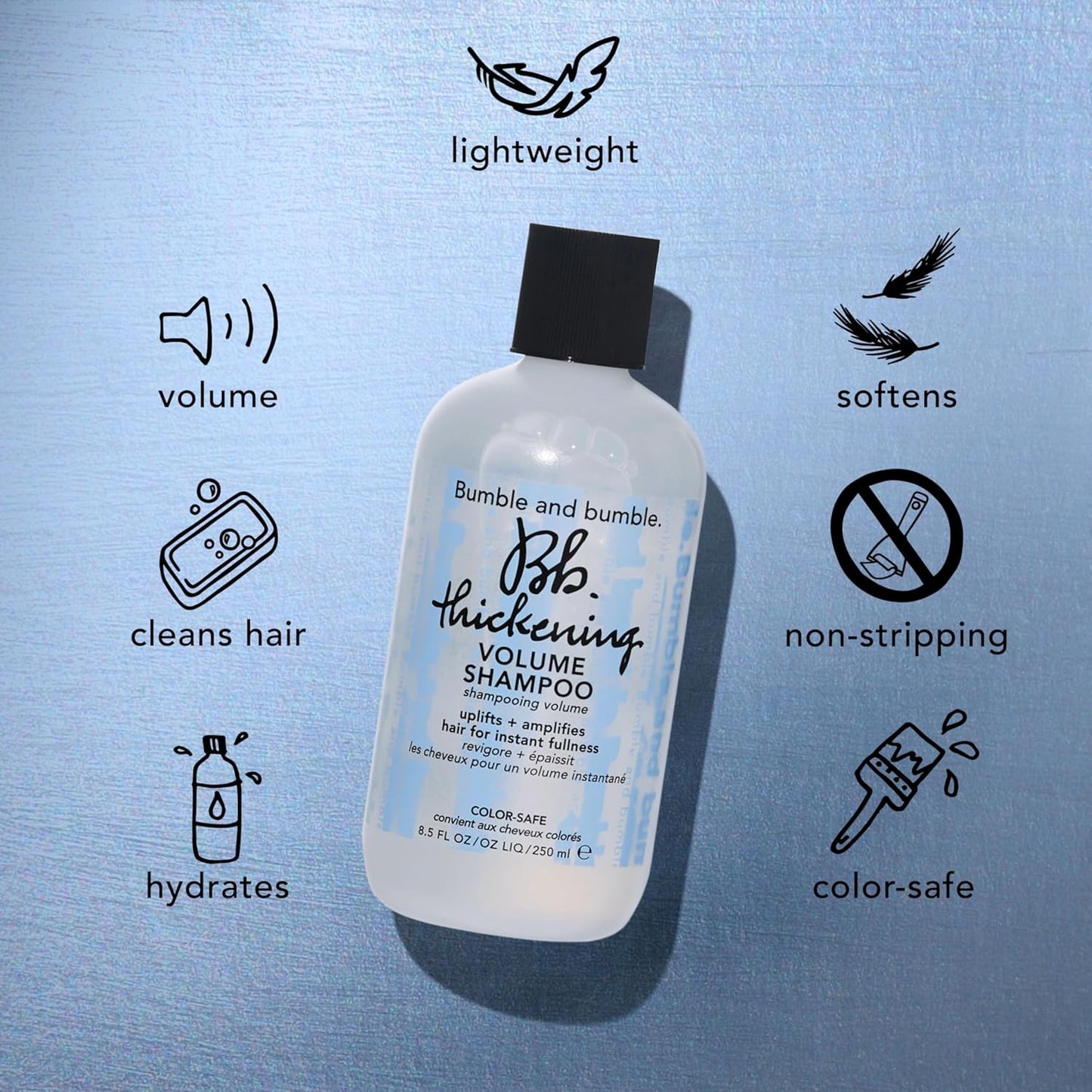 Bumble and bumble. Thickening Volumizing Shampoo - Lightweight Formula for Fullness | Color Safe for Fine to Medium Hair