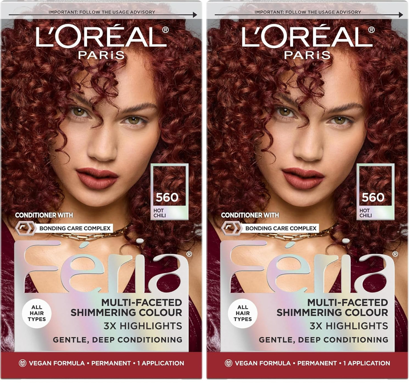 L’Oreal Paris Feria Hair Color - High Intensity Jet Black Dye for 3X Highlights | 1 Kit