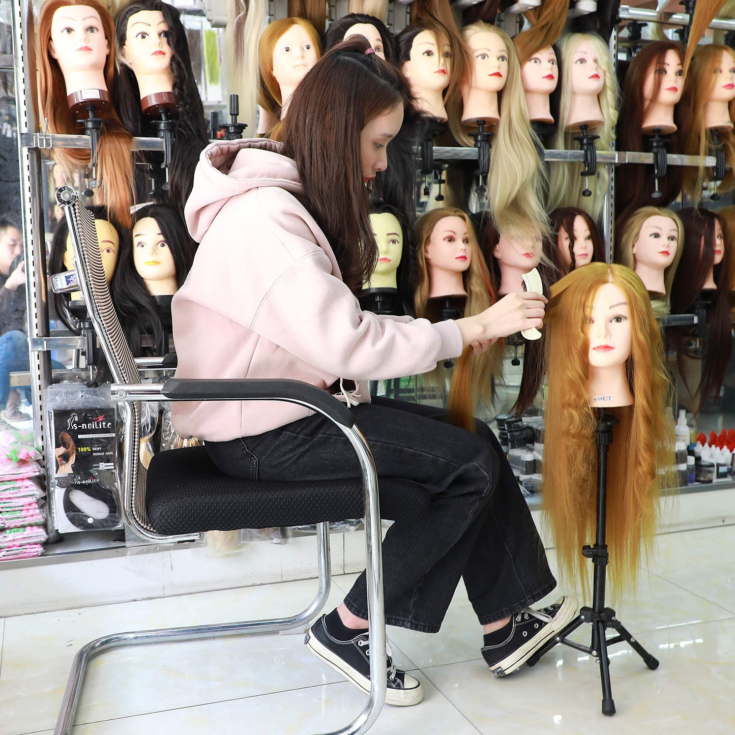 AliLeader Mannequin Head Stand