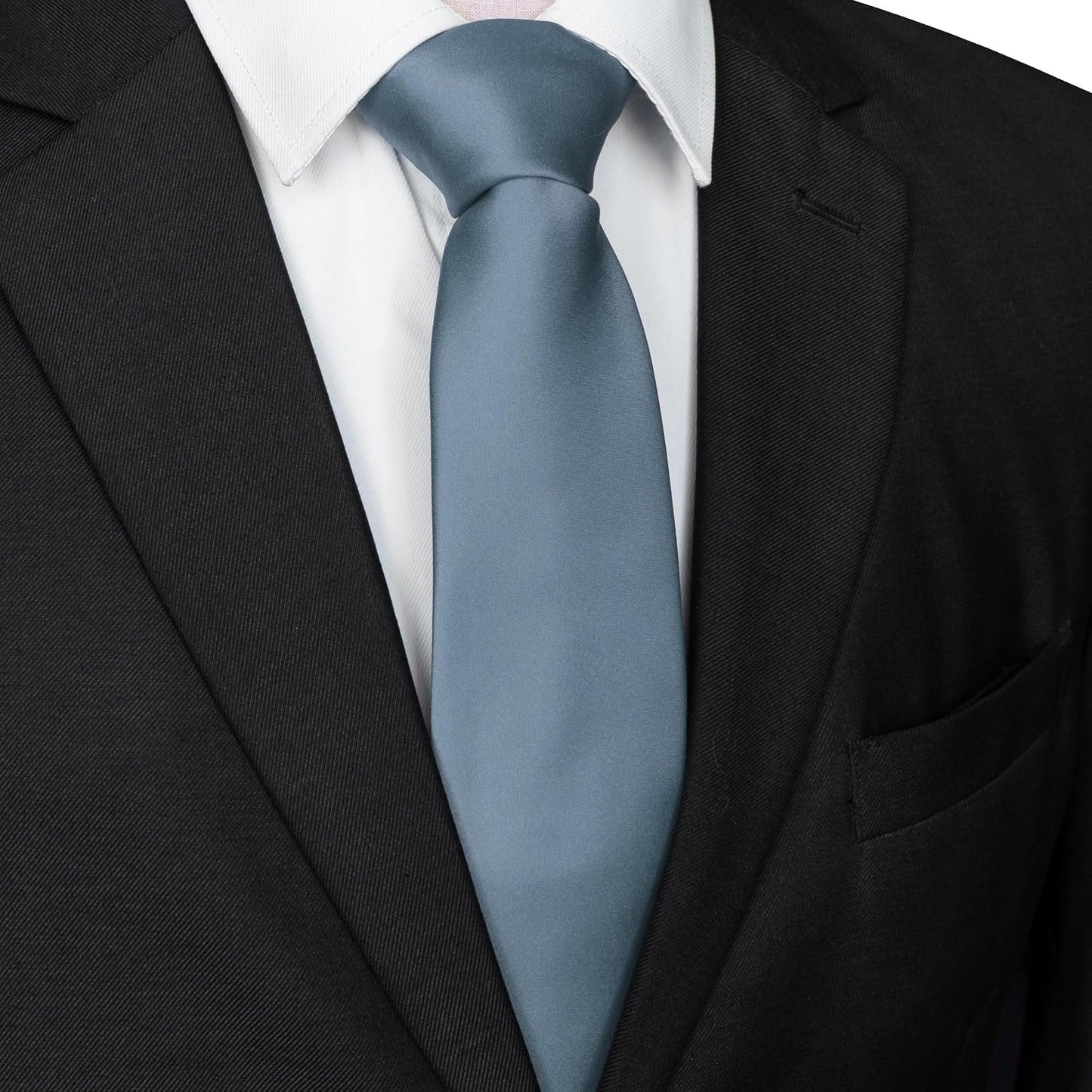 Solid Color Tie for Men - Business & Wedding Necktie | Elegant Design