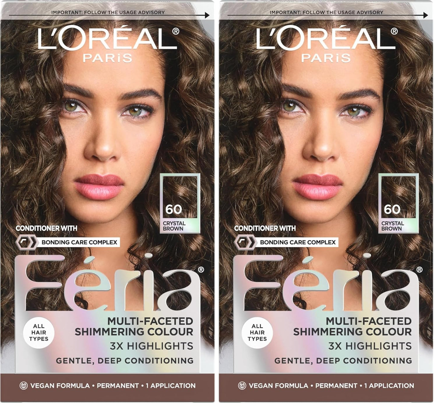 L’Oreal Paris Feria Hair Color - High Intensity Jet Black Dye for 3X Highlights | 1 Kit