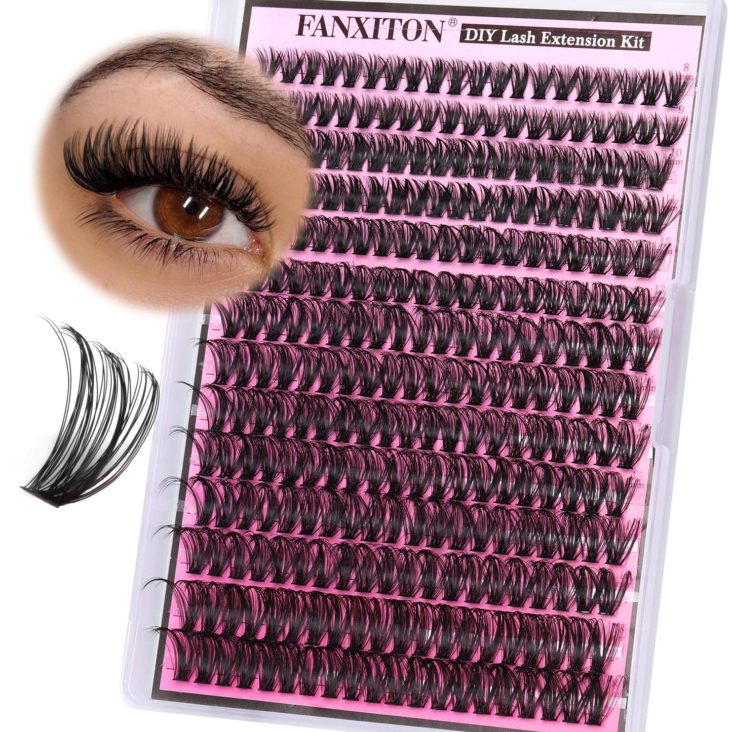 Lash Clusters, Thick Volume 50D D Curl 8-18mm, 280pcs