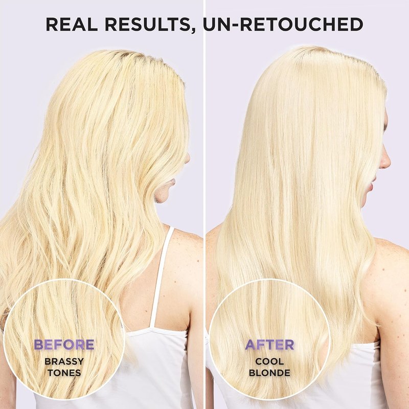 L’Oreal Paris Purple Shampoo - Sulfate Free Brass Toning for Blonde & Highlighted Hair | 6.8 Fl Oz
