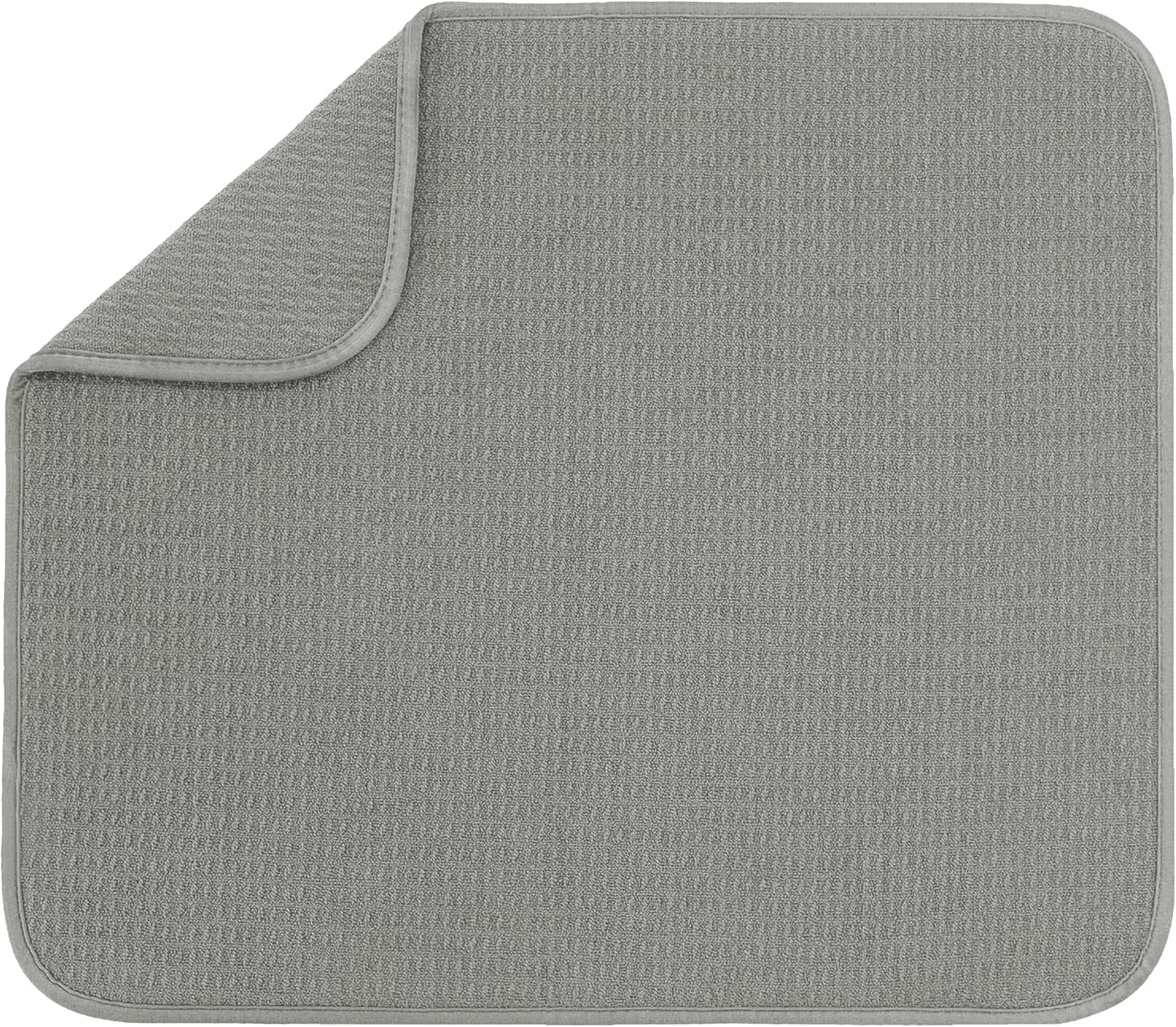 Dish Drying Mat XL - Absorbent Microfiber Kitchen Counter Pad | 18” x 24” | Charcoal