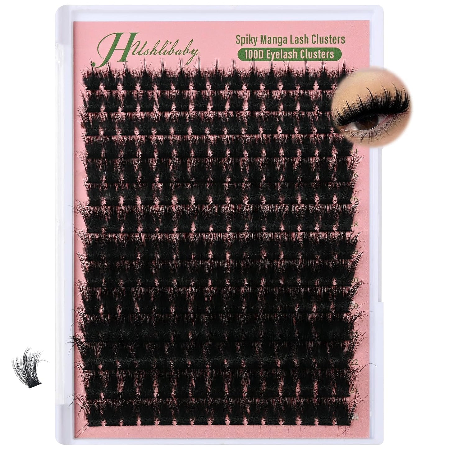 Lash Clusters - 100D & 200D Mega Thick Wispy Volume Lashes | 12-22mm, 280 Pcs Plant Fiber DIY Eyelash Extensions
