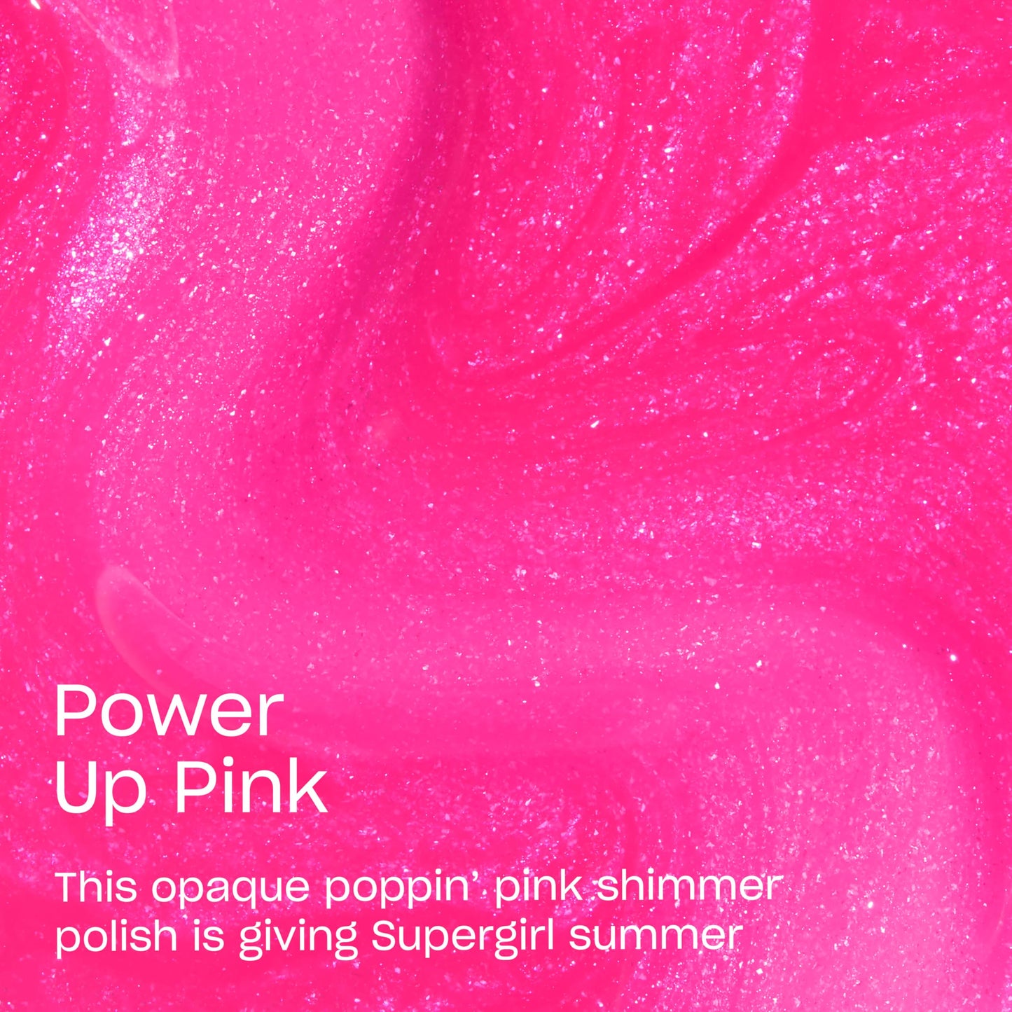 OPI Nail Lacquer Power up Pink | Opaque Bright Cool Pink Shimmer Chip Resistant Nail Polish x Supergirl Collection