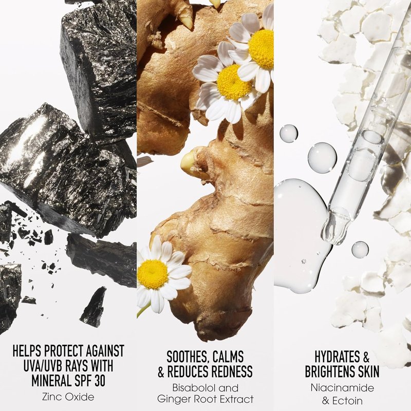 bareMinerals Daily Dewy Sunscreen SPF 30 - Hydrating Mineral Face Sunscreen with Niacinamide | Lightweight, Non-Greasy Glow Finish