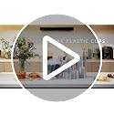 25 Pack 12 oz Clear Disposable Plastic Cups with Lids & Straws