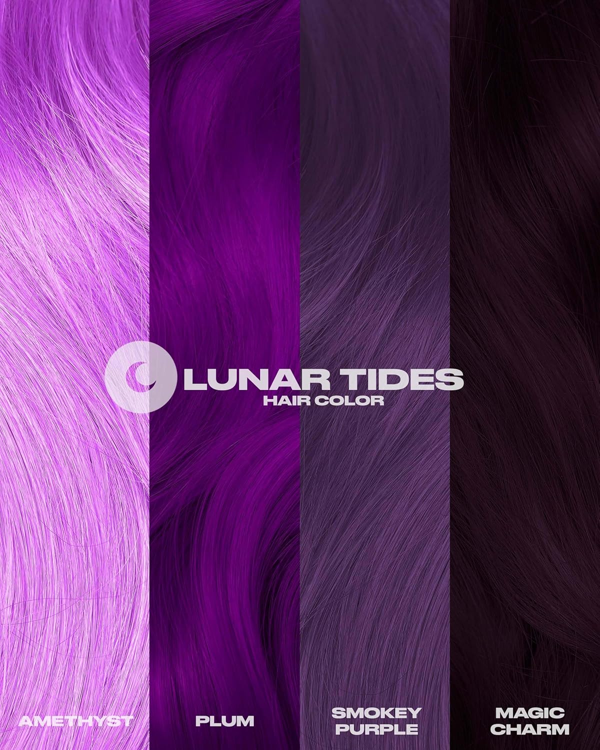 Lunar Tides Semi-Permanent Hair Color - Plum | 8 fl. oz. | 43 Vibrant Shades Available