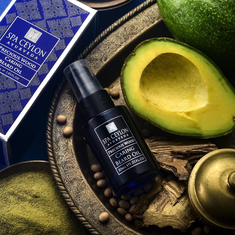 SPA CEYLON Precious Wood Caring Beard Oil | Beard Moisturize & Conditioner | Non-greasy men's beard care | 30ml
