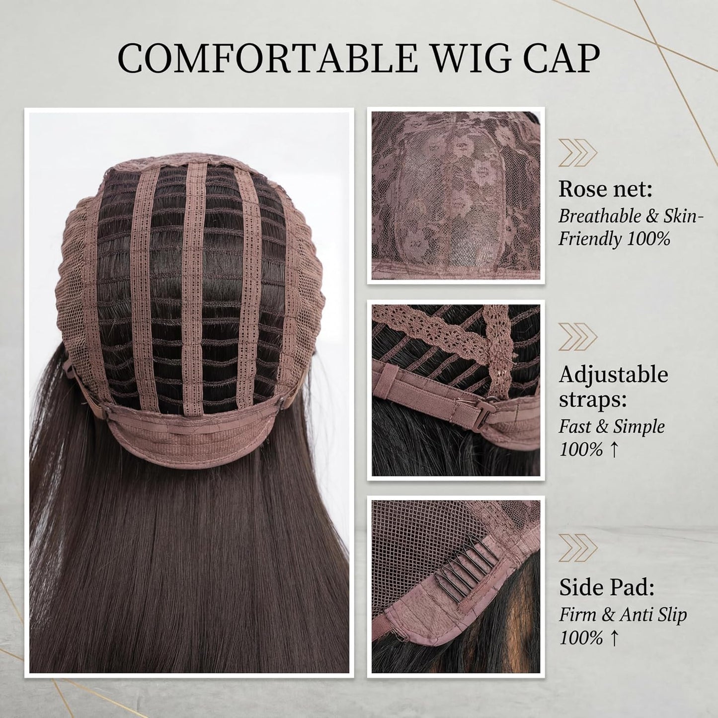 Long Black Wig with Bangs - Medium Length Wavy Layered Style | Heat Resistant Synthetic Hair (28 Inches)