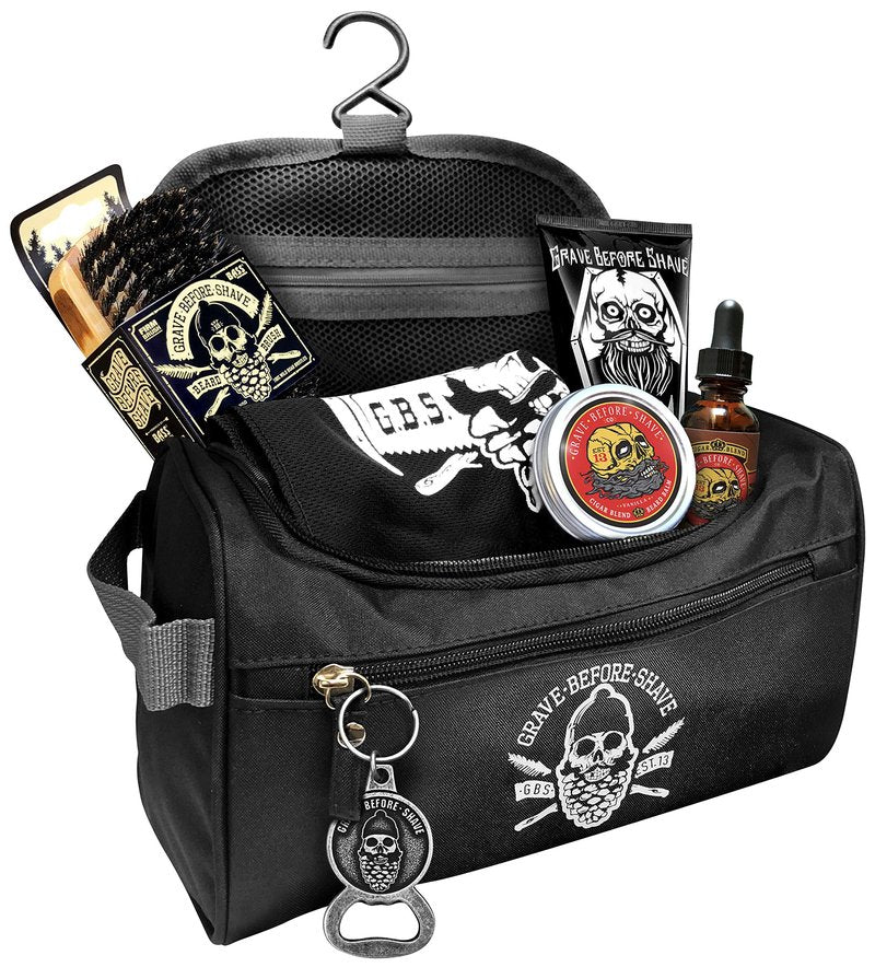 Grave Before Shave Travel Beard Pack (Cigar Blend (Vanilla/tobacco scent)