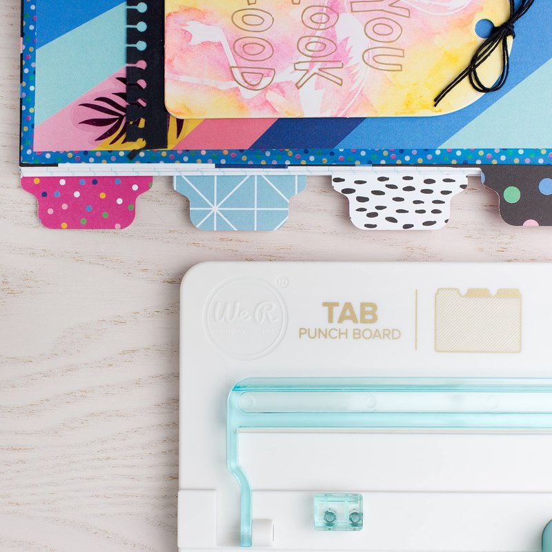 We R Memory Keepers, Tab Punch Board, Arts and Crafts and Scrapbooking Tool, Create Custom Tabs, Labels, Folders, Planner Dividers and More