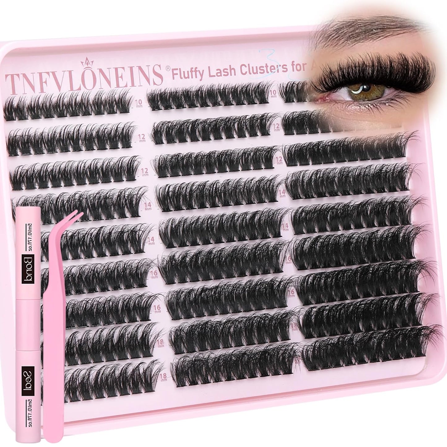 Lash Clusters - Wispy Spiky Individual Eyelash Extensions | DIY D Volume (10-16MM, 3 Styles)