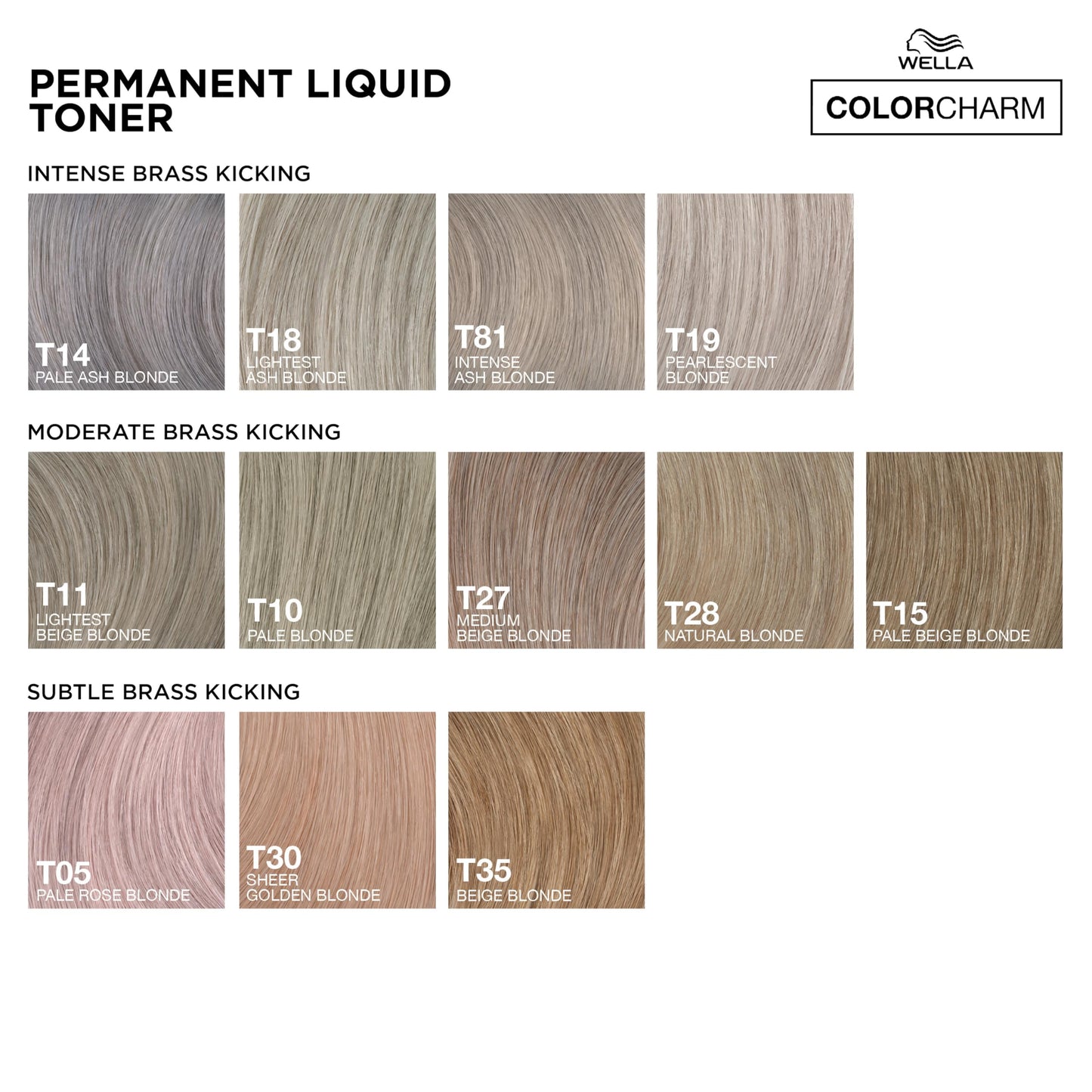 COLORCHARM Permanent Liquid Toners| Neutralize Brass| Free of Parabens| Vegan| T19 Pearlescent Blonde| 1.4 Fl Oz
