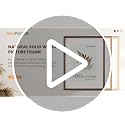 Natural Walnut Wood 8x10 Picture Frame with Glass - Tabletop or Wall Display