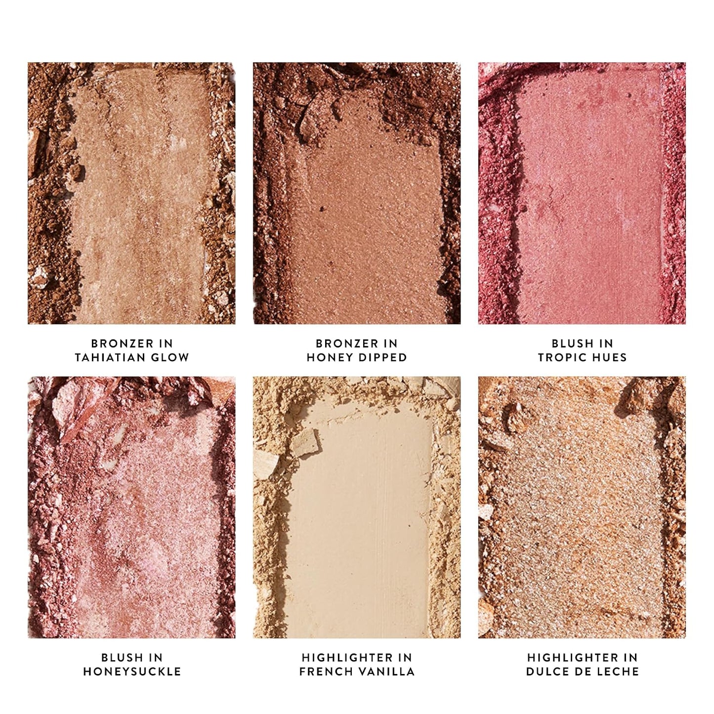 Cheek to Chic Tropical Glow Baked Face Palette - 2 Blushes, 2 Bronzers & 2 Highlighters