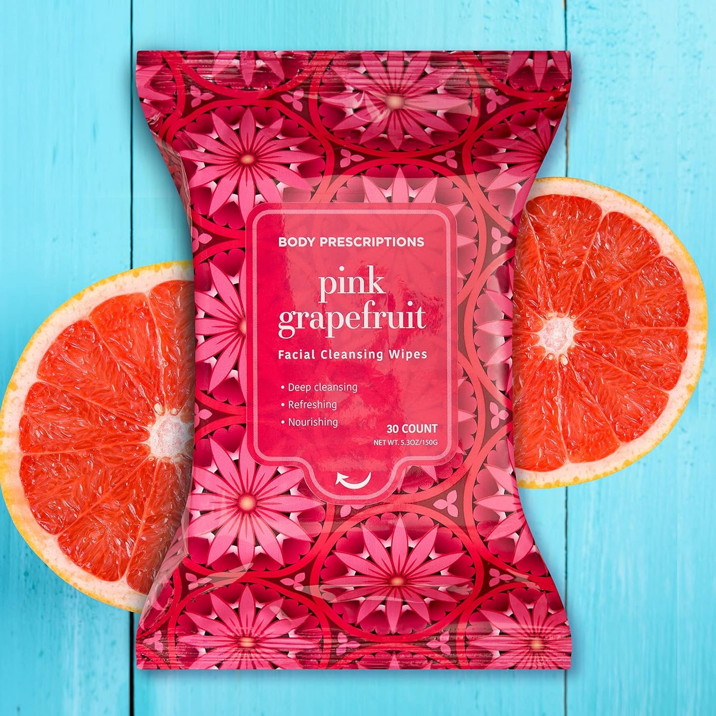 Makeup Remover Wipes - Gentle Cleansing Wipes for Easy Makeup Removal | Mandarin, Orchid, Grapefruit & Jasmine Tea - Bulk Pack