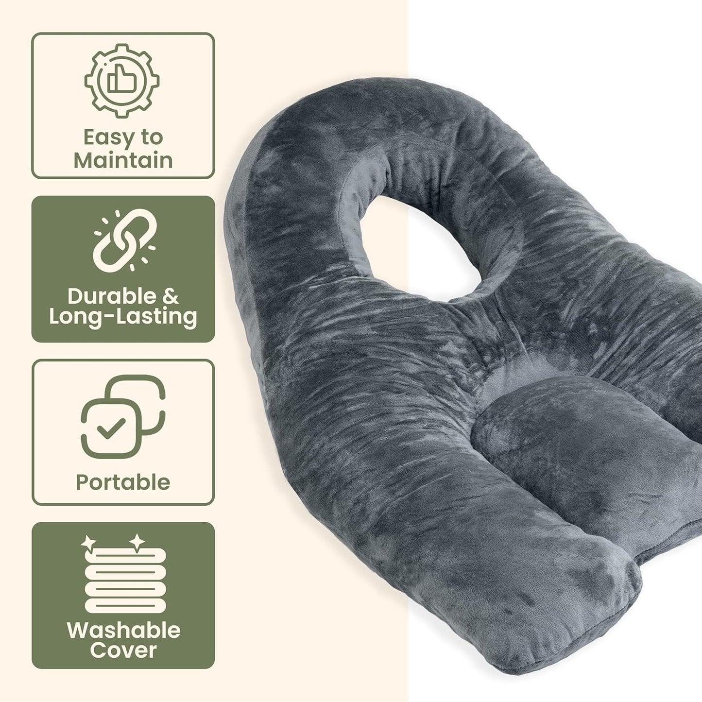 Face Down Pillow for Eye Surgery | 3-Vent Design for Easy Breathing - Vitrectomy & BBL Recovery, CertiPUR-US® Memory Foam