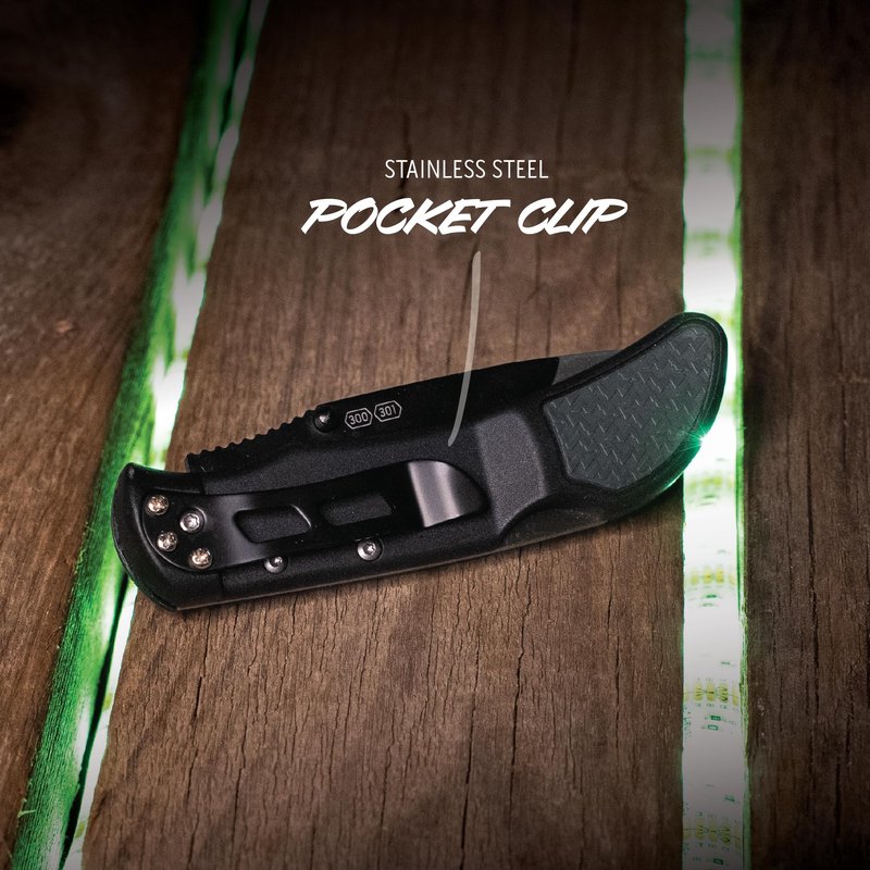 OUTDOOR EDGE 3.0" RazorLite EDC - Replaceable Blade EDC Folding Knife with Pocket Clip and One Hand Opening for Everyday Carry (Gray, 4 Blades)