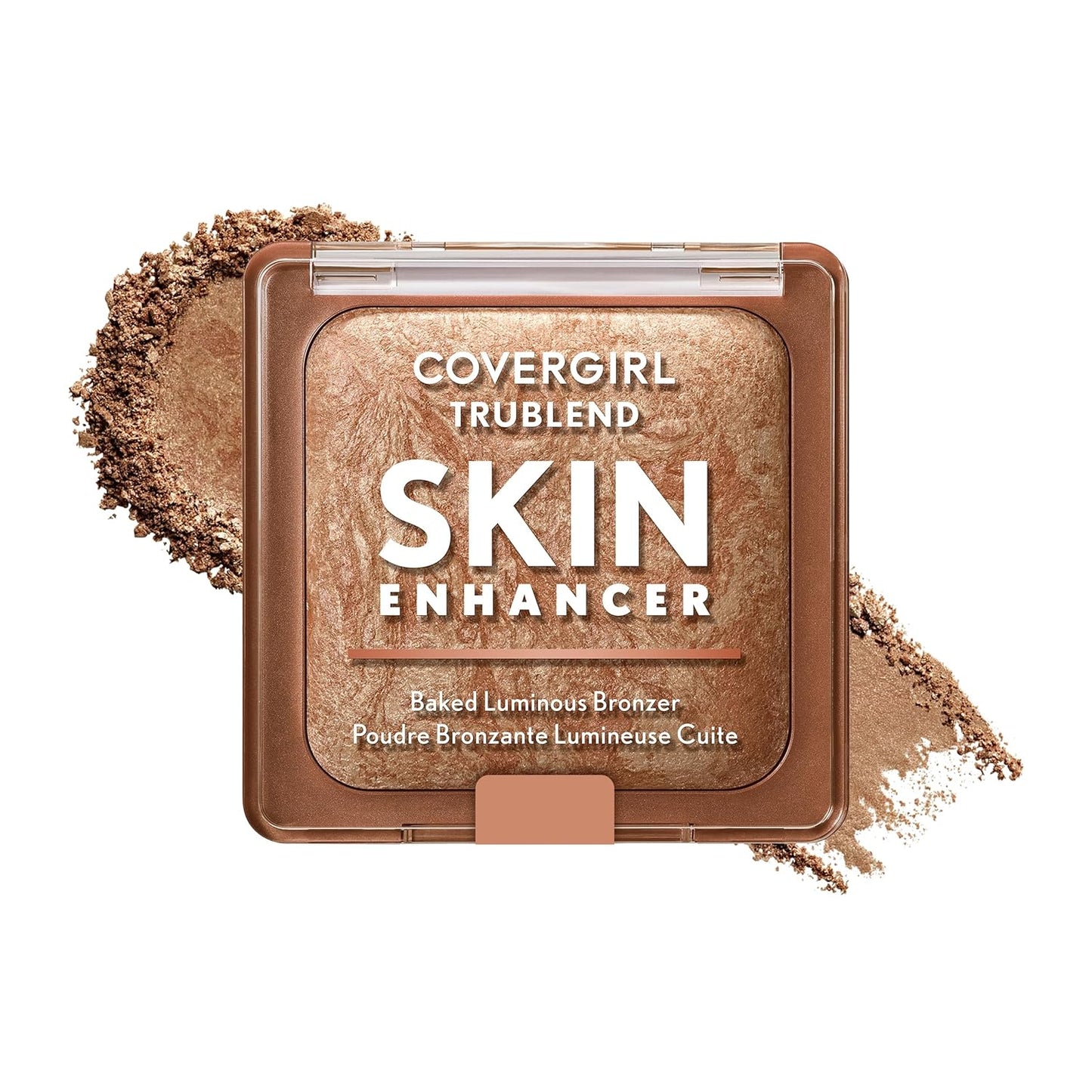 COVERGIRL TruBlend Baked Luminous Bronzer - Hyaluronic Acid & White Rose Extract | 300 Honey Bun (Light Bronze)
