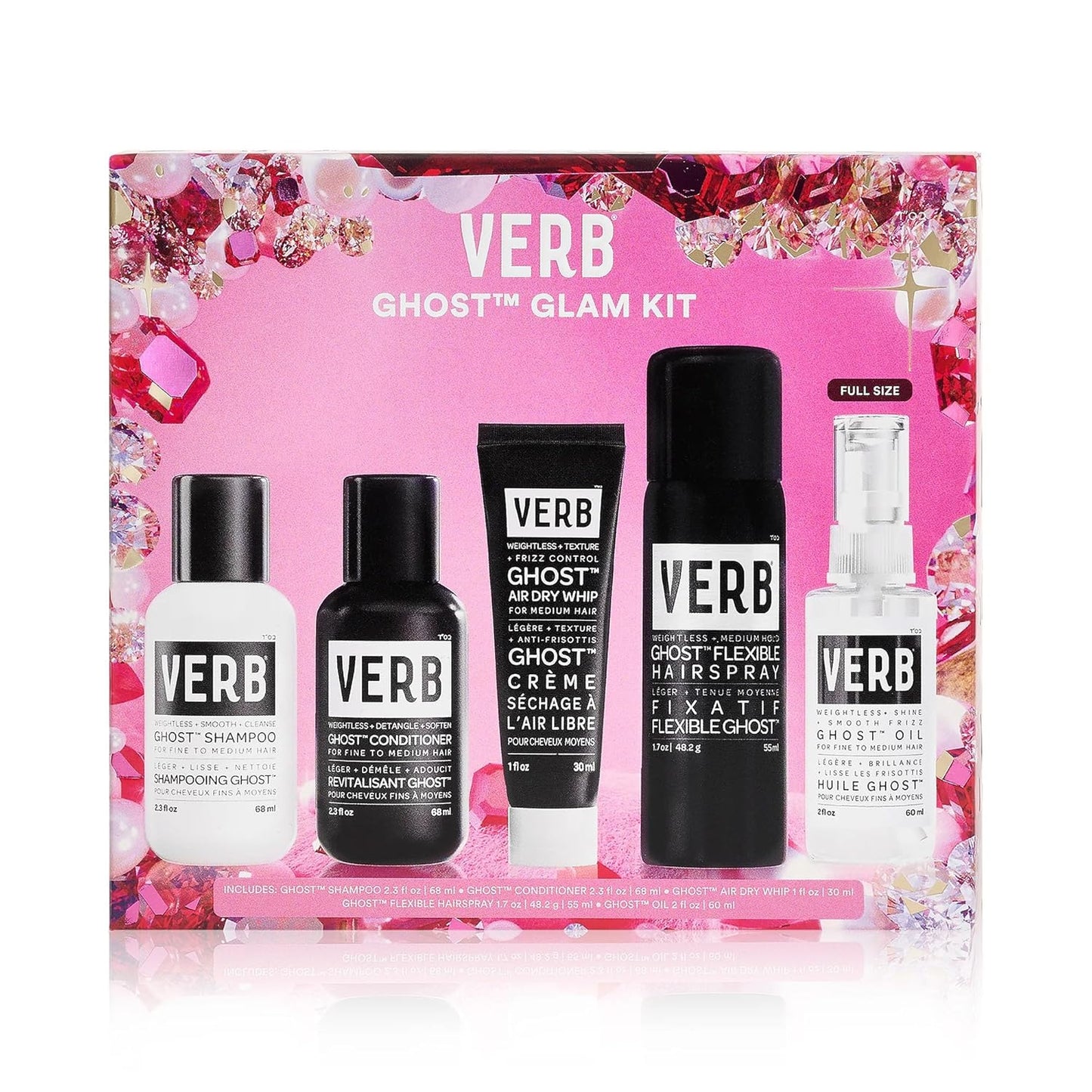 VERB Ghost Discovery Kit - Weightless Shine & Frizz Control | Travel-Sized Essentials