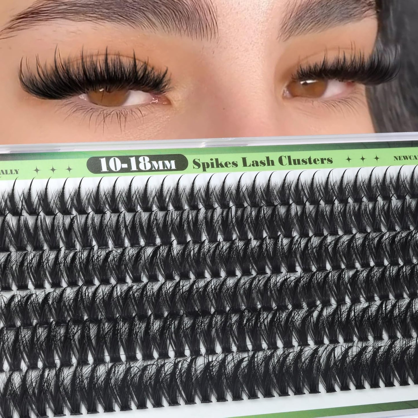 Lash Clusters - Spiky Manga Eyelash Extensions | Fluffy D-Curl Wispy 10-18MM Volume Lashes