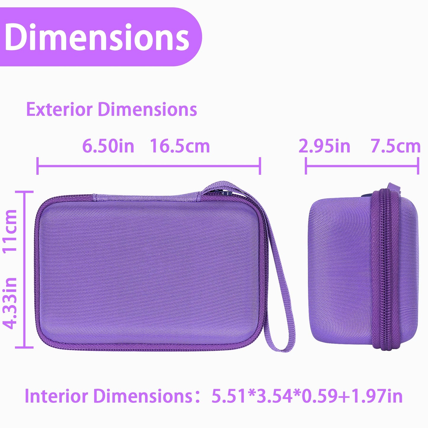 Aenllosi Kids Camera Case for Anchioo/for ESOXOFFORE Instant Print Camera Toys,Kids Selfie Digital Camera Photo Paper & Color Pen Holder (Purple,Case Only)