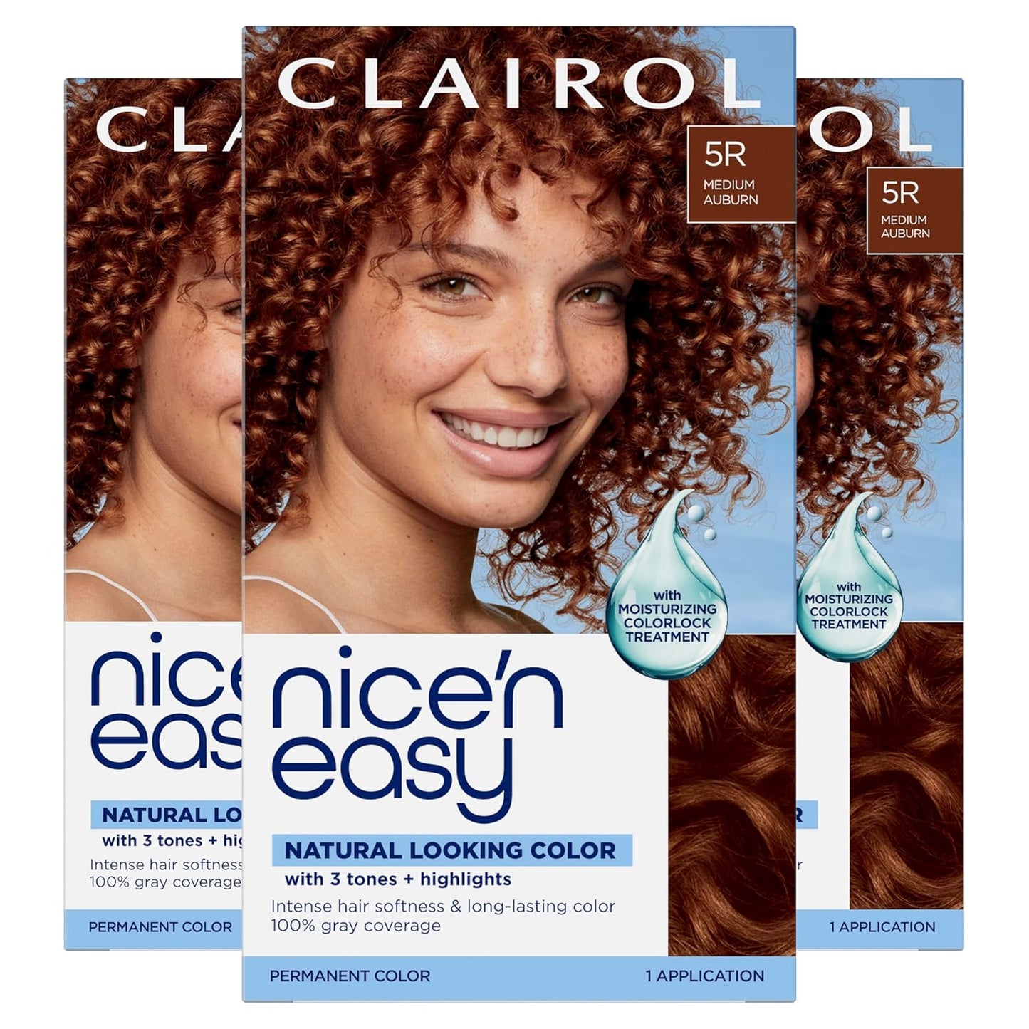 Clairol Nice'n Easy Permanent Hair Dye - Blackest Black | 100% Gray Coverage & Long-Lasting Shine | Single Pack