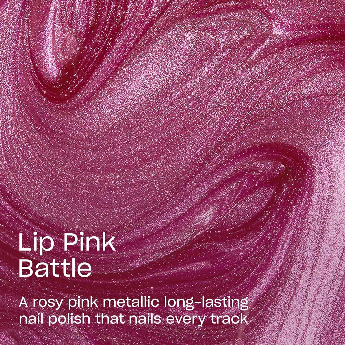 OPI Infinite Shine Lip Pink Battle | Opaque Soft Pink Metallic Long Wear Gel Like Nail Polish | Metallic Mega Mix Collection