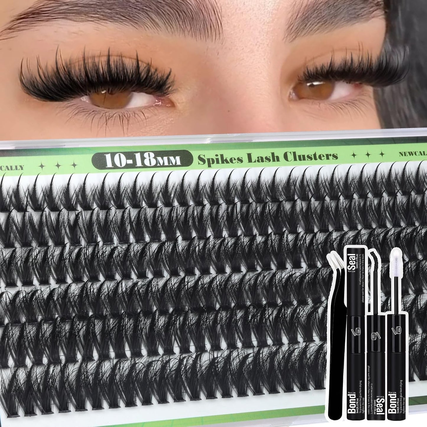 Lash Clusters - Spiky Manga Eyelash Extensions | Fluffy D-Curl Wispy 10-18MM Volume Lashes