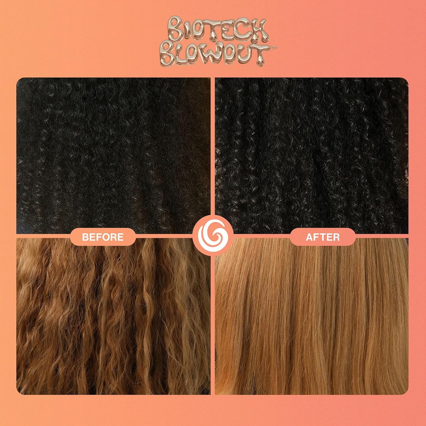 Goddess Maintenance Biotech Blowout Leave-In Hair Mask - Heat Protectant & Frizz Control, 1.7 Fl Oz | For Damaged Hair