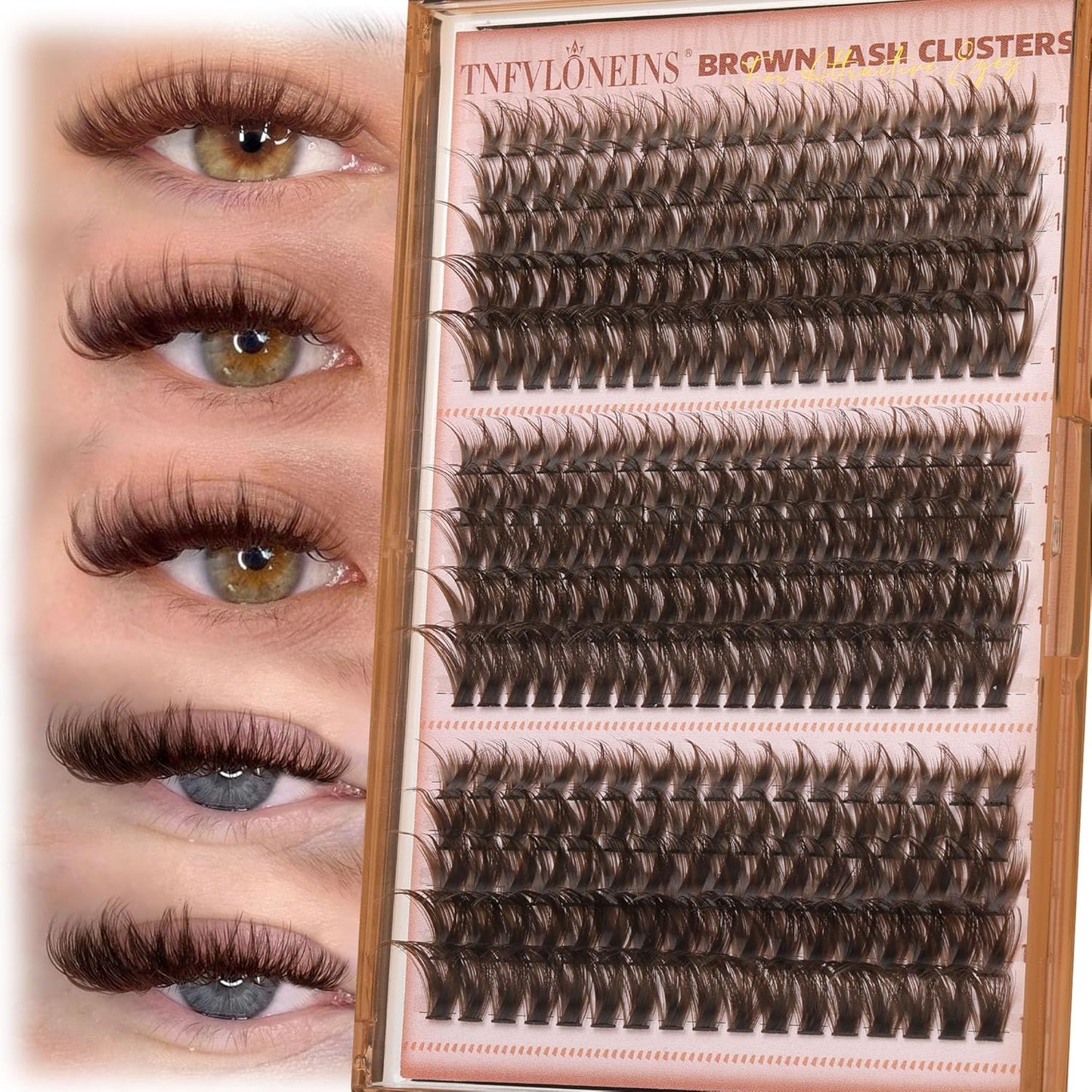 Lash Clusters - Wispy Spiky Individual Eyelash Extensions | DIY D Volume (10-16MM, 3 Styles)