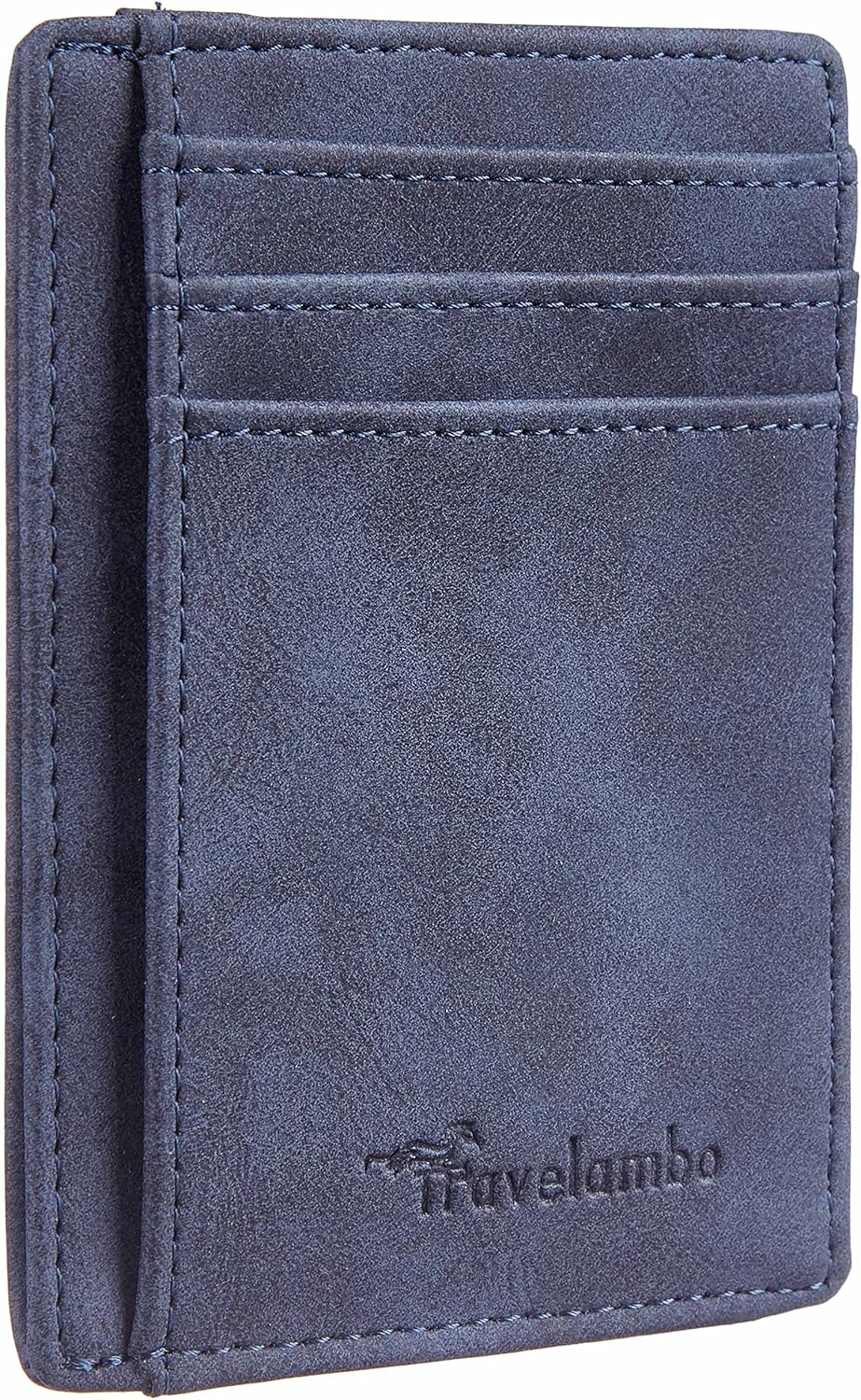 Minimalist Leather RFID Blocking Slim Wallet - Medium Size for Front Pocket Use