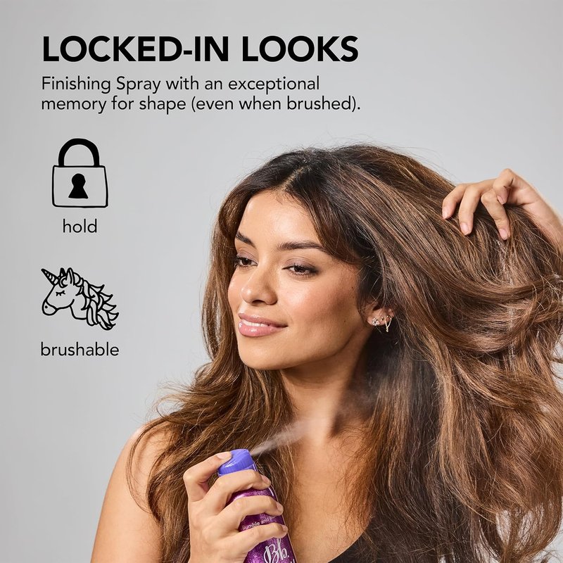 Bumble and Bumble Flexible Hold Hair Spray - Brushable Finish for Curly, Wavy & Straight Hair | 10 oz